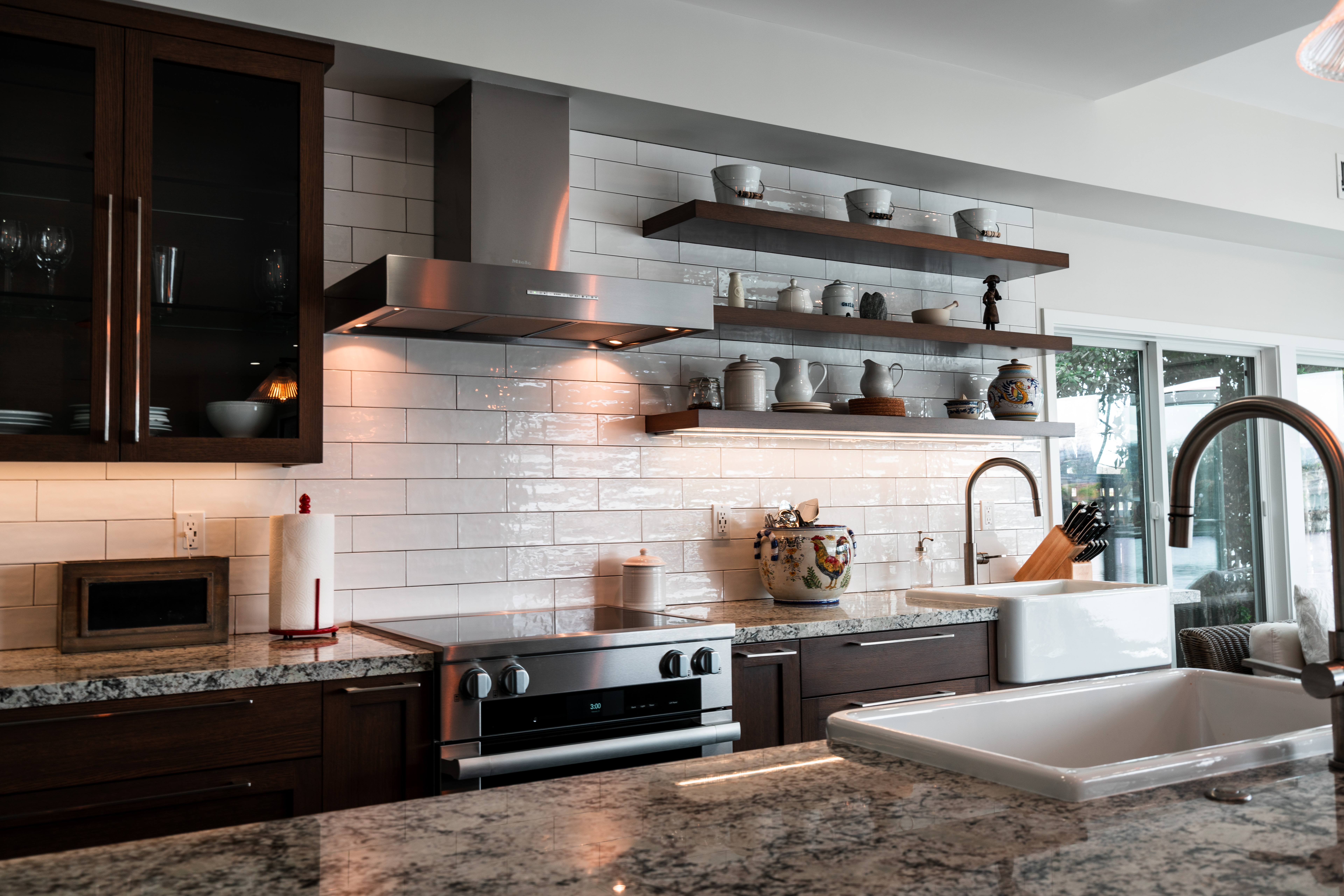 Interior details at Foster City Lagoon House, Foster City, California
